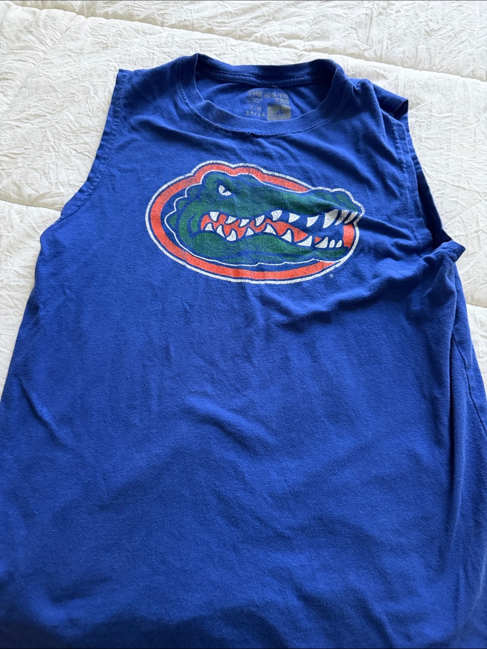 University of Florida adidas Royal Blue Sleeveless Tee Graphic